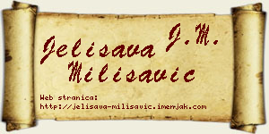 Jelisava Milisavić vizit kartica